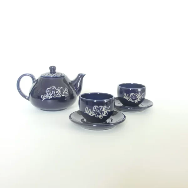 Dahlia Jewel Tone Hug Mug Set Cobalt Blue