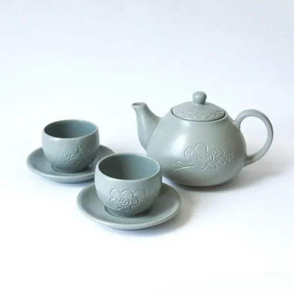 Dahlia Jewel Tone Hug Mug Set Solid Grey 1