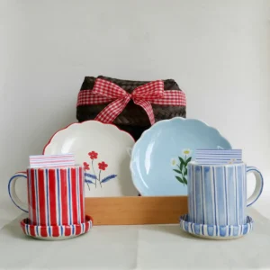 Poppy Plate & Mug set of 2
