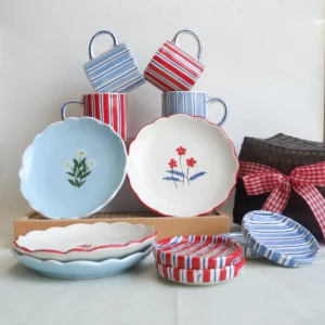 Hampers Poppy Plate & Mug set of 4