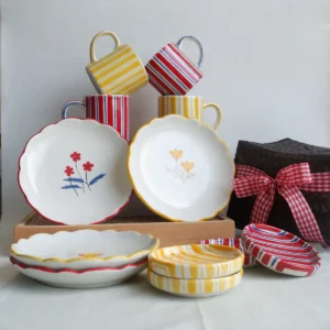 Hampers Poppy Plate & Mug set of 4